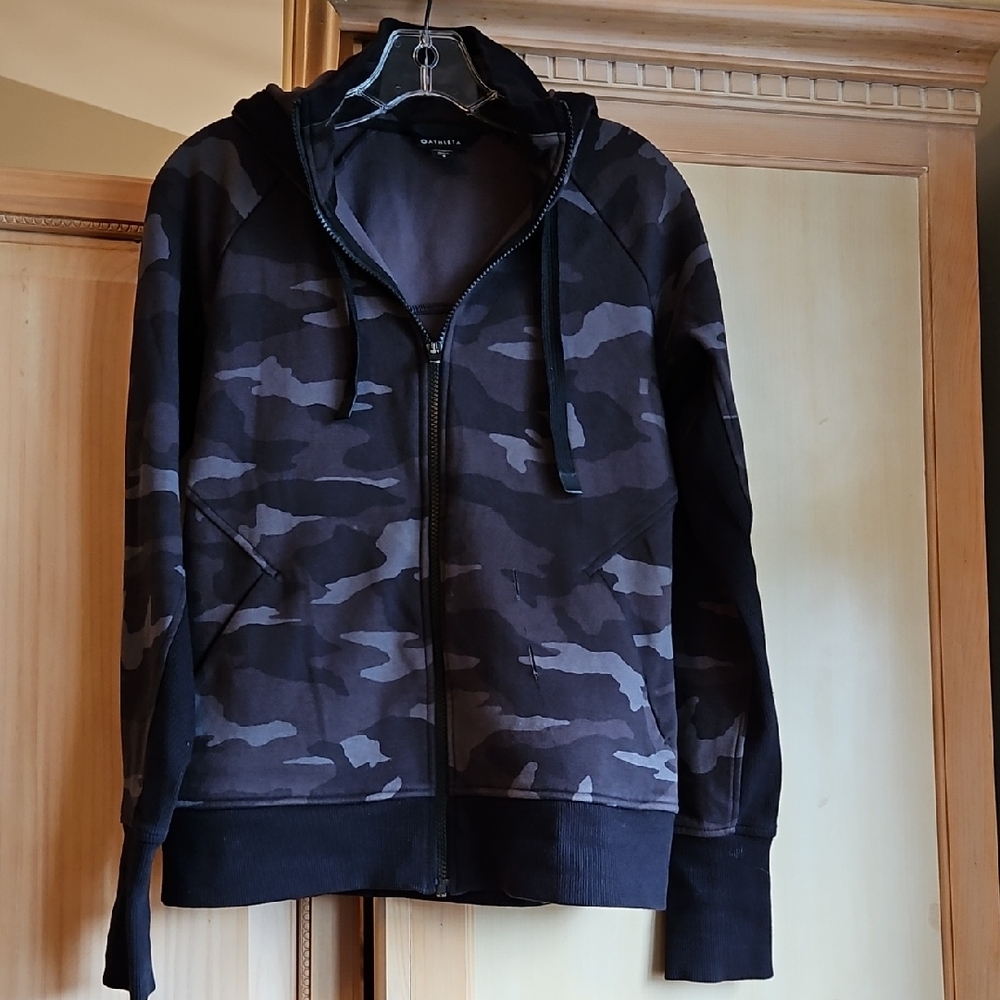 🌟Athleta Black And Gray Full-Zip Hoodie Jacket🌟